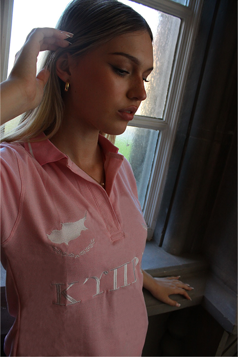 Pink Κ'ΥΠΡΟΣ polo shirt