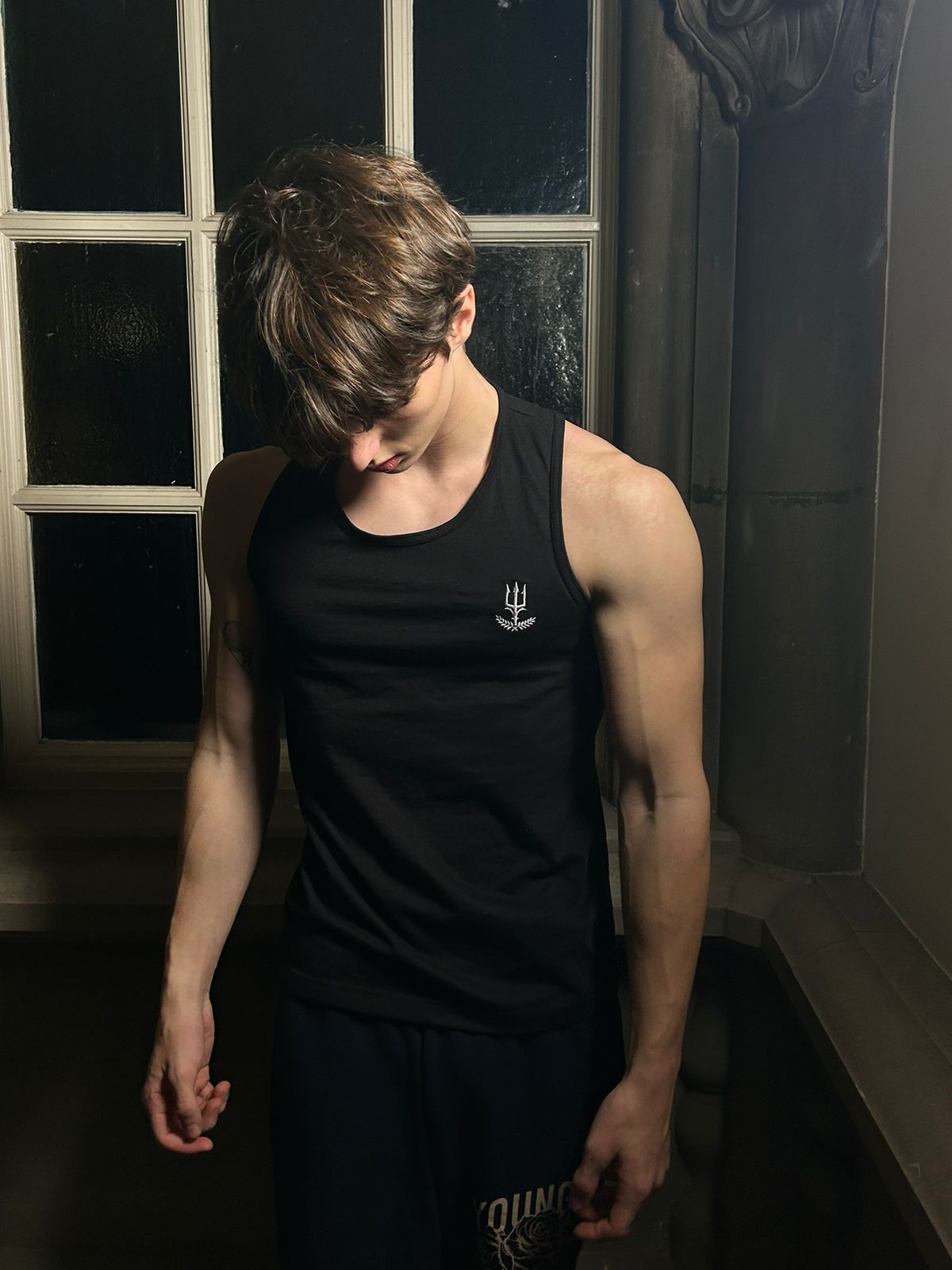 Gym Vest (White Logo)